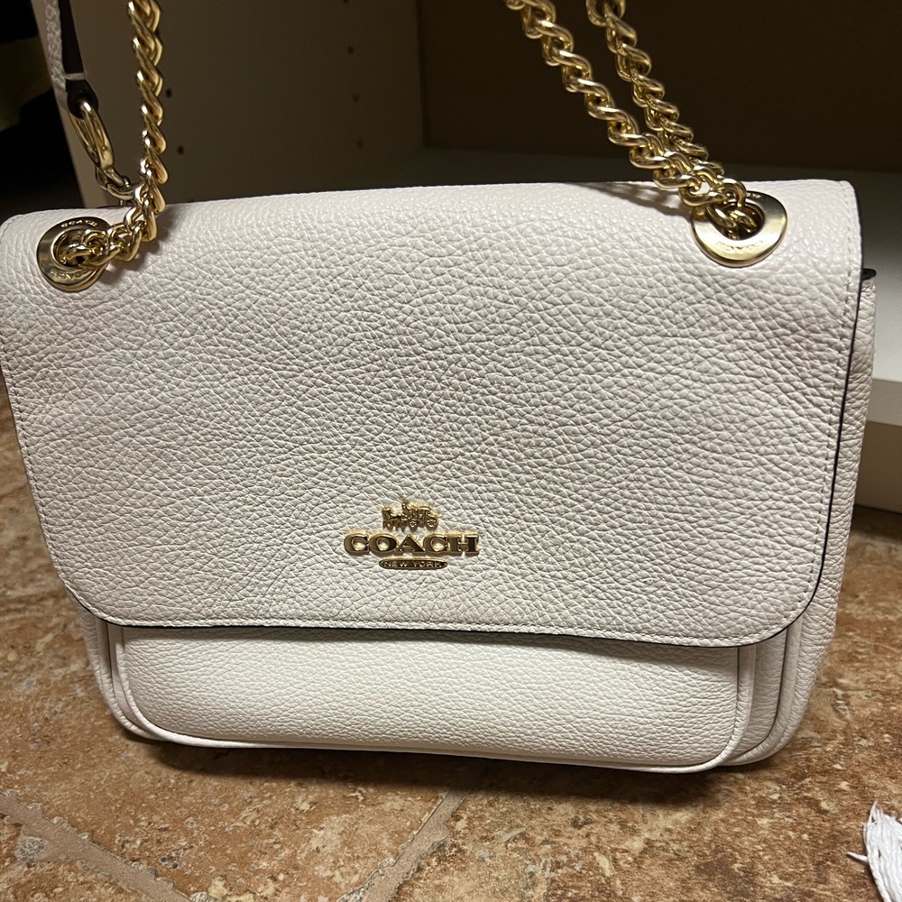 Coach white bag